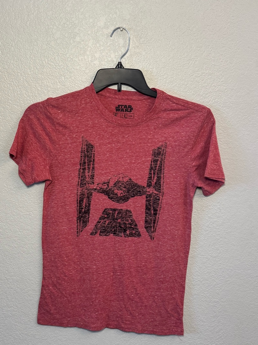 Star Wars TIE Fighter Graphic Tee | Heathered Red | Size Small